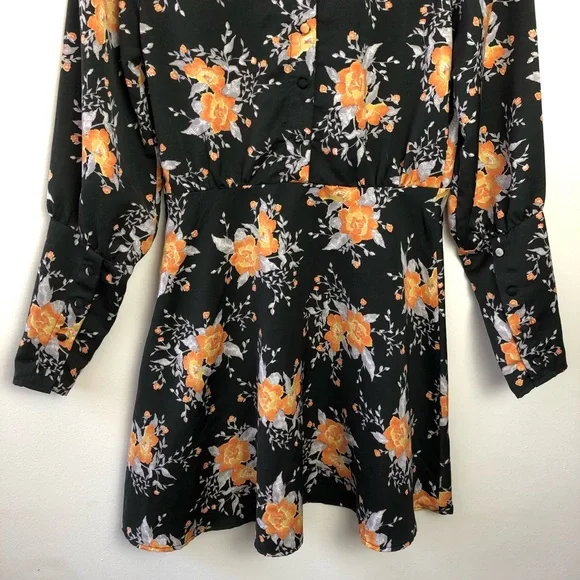 Free People Size 0 Parker Floral Long Sleeve Dress - Picture 10 of 10